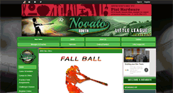 Desktop Screenshot of novatosouthlittleleague.com